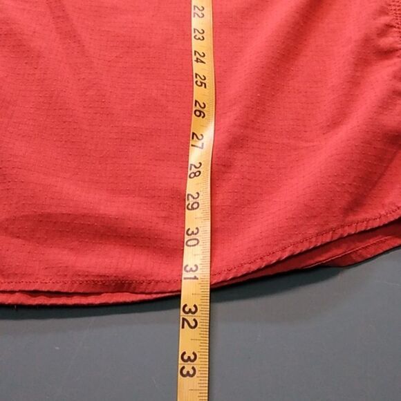 Carhartt Men's XL Relaxed Fit Cotton Blend Red Short Sleeve Shirt - Picture 4 of 7